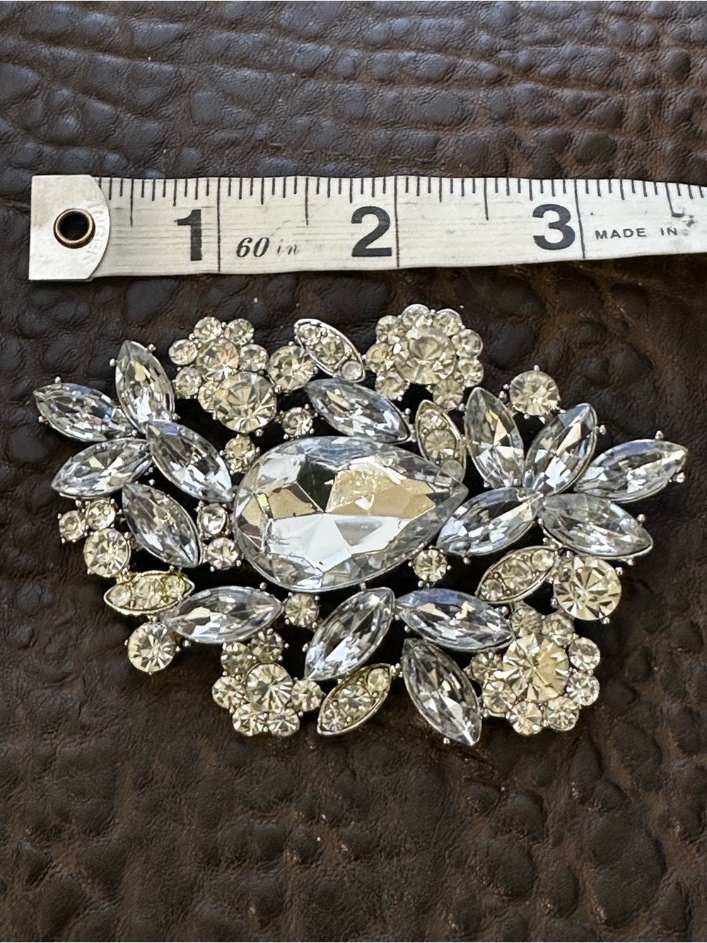 Vintage Rhinestone Brooch - Picture 6 of 6